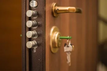 Commercial door at a business in Largo unlocked by John Rossin Locksmith.